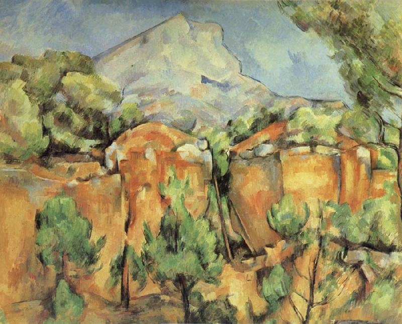Paul Cezanne La Montagne Sainte-Victoire,vue de Bibemus oil painting picture